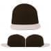 USA Made Black-Putty Flat Brim High Crown Cap