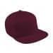 Burgundy Flat Brim High Crown