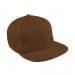 Brown Flat Brim High Crown