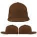 USA Made Brown Flat Brim High Crown Cap