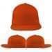 USA Made Orange Flat Brim High Crown Cap