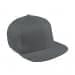 Light Gray Flat Brim High Crown