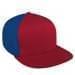 Red Flat Brim High Crown-Navy Back Half