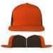 USA Made Orange-Black Flat Brim High Crown Cap