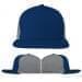 USA Made Navy-Light Gray Flat Brim High Crown Cap