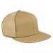 Khaki Flat Brim High Crown