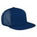 Navy Flat Brim High Crown