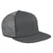 Light Gray Flat Brim High Crown