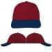 USA Made Red-Navy Lowstyle Structured Cap