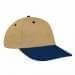 Khaki Lowstyle Structured-Navy Visor, Eyelets