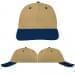 USA Made Khaki-Navy Lowstyle Structured Cap