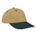 Khaki Lowstyle Structured-Hunter Green Visor, Eyelets