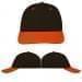 USA Made Black-Orange Lowstyle Structured Cap