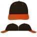 USA Made Black-Orange Lowstyle Structured Cap