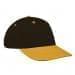 Black Lowstyle Structured-Athletic Gold Visor, Eyelets