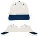 USA Made White-Navy Lowstyle Structured Cap