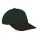 Hunter Green Lowstyle Structured-Black Visor, Eyelets