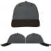 USA Made Light Gray-Black Lowstyle Structured Cap