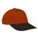 Blaze Orange Lowstyle Structured-Black Visor, Eyelets
