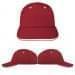 USA Made Red-White Lowstyle Structured Cap