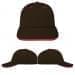 USA Made Black-Red Lowstyle Structured Cap