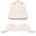 USA Made White-Red Lowstyle Structured Cap