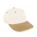 White Lowstyle Structured-Khaki Visor, Eyelets