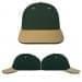 USA Made Hunter Green-Khaki Lowstyle Structured Cap