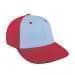 Light Blue Lowstyle Structured-Red Back Half, Visor