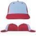 USA Made Light Blue-Red Lowstyle Structured Cap