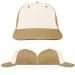 USA Made White-Khaki Lowstyle Structured Cap