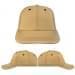 USA Made Khaki-Black Lowstyle Structured Cap