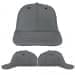 USA Made Light Gray-Burgundy Lowstyle Structured Cap