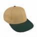 Khaki Lowstyle Structured-Hunter Green Button, Visor