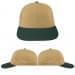 USA Made Khaki-Hunter Green Lowstyle Structured Cap