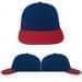 USA Made Navy-Red Lowstyle Structured Cap