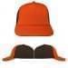 USA Made Orange-Black Lowstyle Structured Cap