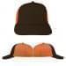 USA Made Black-Orange Lowstyle Structured Cap