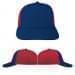 USA Made Navy-Red Lowstyle Structured Cap