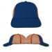 USA Made Navy-Orange Lowstyle Structured Cap