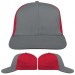 Light Gray-Red Domestic Snapback Prostyle VIRTUAL Image