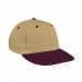 Khaki Prostyle Structured-Burgundy Visor, Eyelets