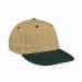Khaki Prostyle Structured-Hunter Green Visor, Eyelets