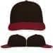 USA Made Black-Red Prostyle Structured Cap