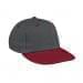 Light Gray Prostyle Structured-Red Visor, Eyelets