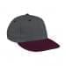 Light Gray Prostyle Structured-Burgundy Visor, Eyelets