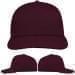USA Made Burgundy Prostyle Structured Cap