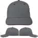 USA Made Light Gray-Burgundy Prostyle Structured Cap