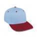 Light Blue Prostyle Structured-Red Visor, Eyelets