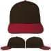 USA Made Black-Red Prostyle Structured Cap